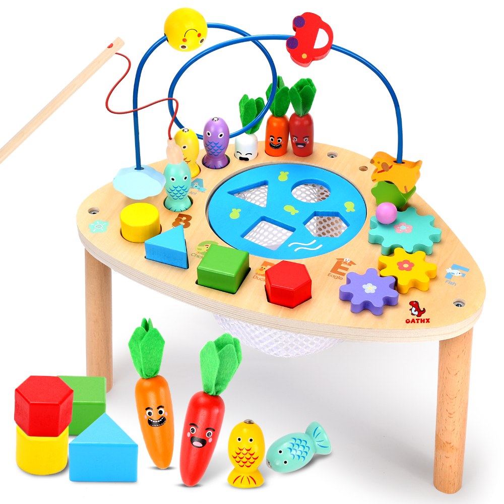 OATHX Baby Activity Table for 1+ Year Old Montessori Toys
